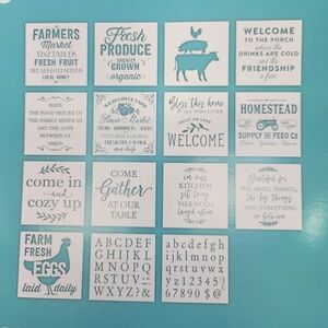 Hampton Farmhouse Style Stencil Set